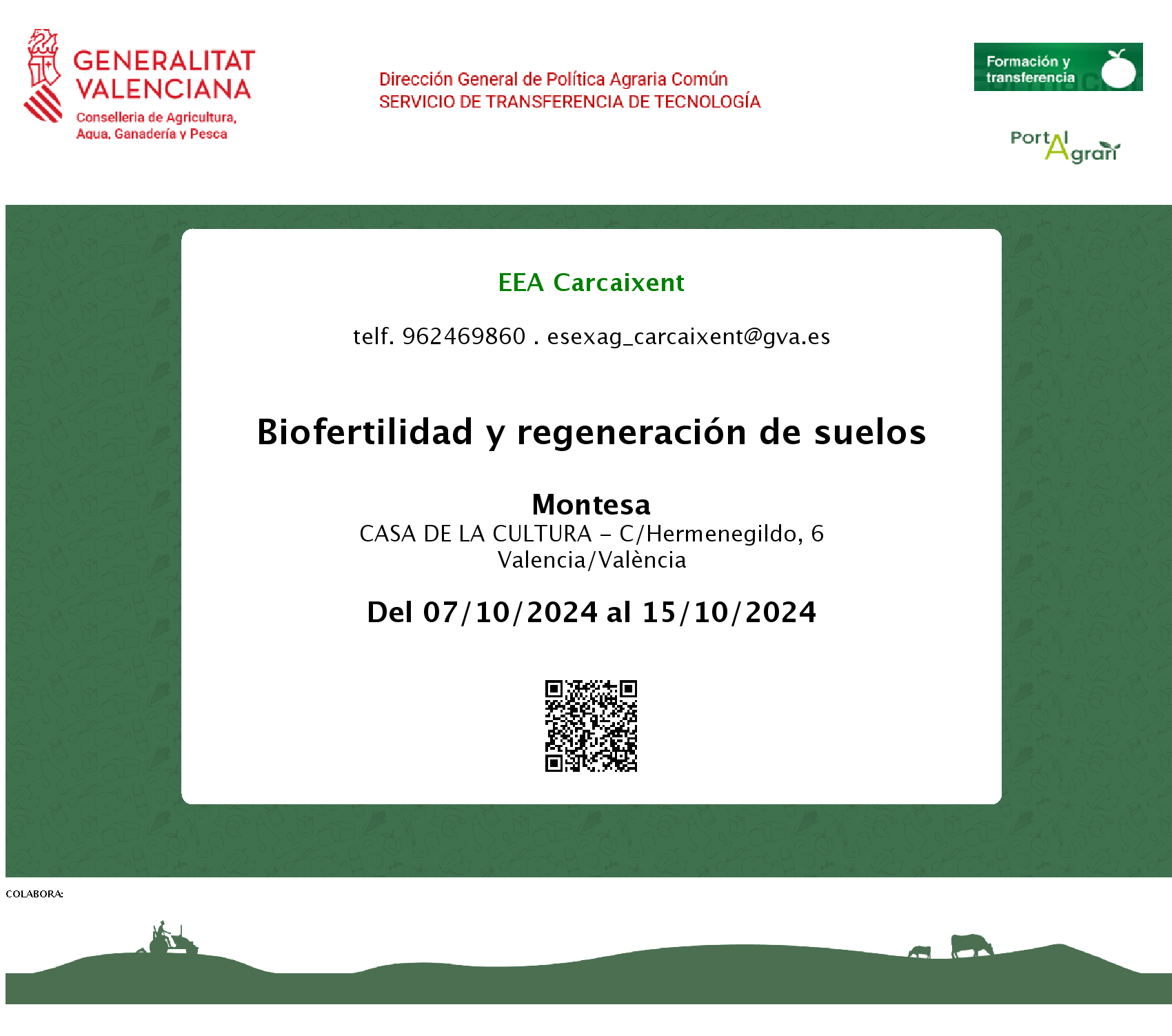  Biofertilidad y regeneración de suelos (del 07/10/2024 al 15/10/2024) 